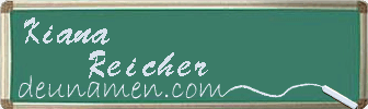 Kiana Reicher Visitenkarte